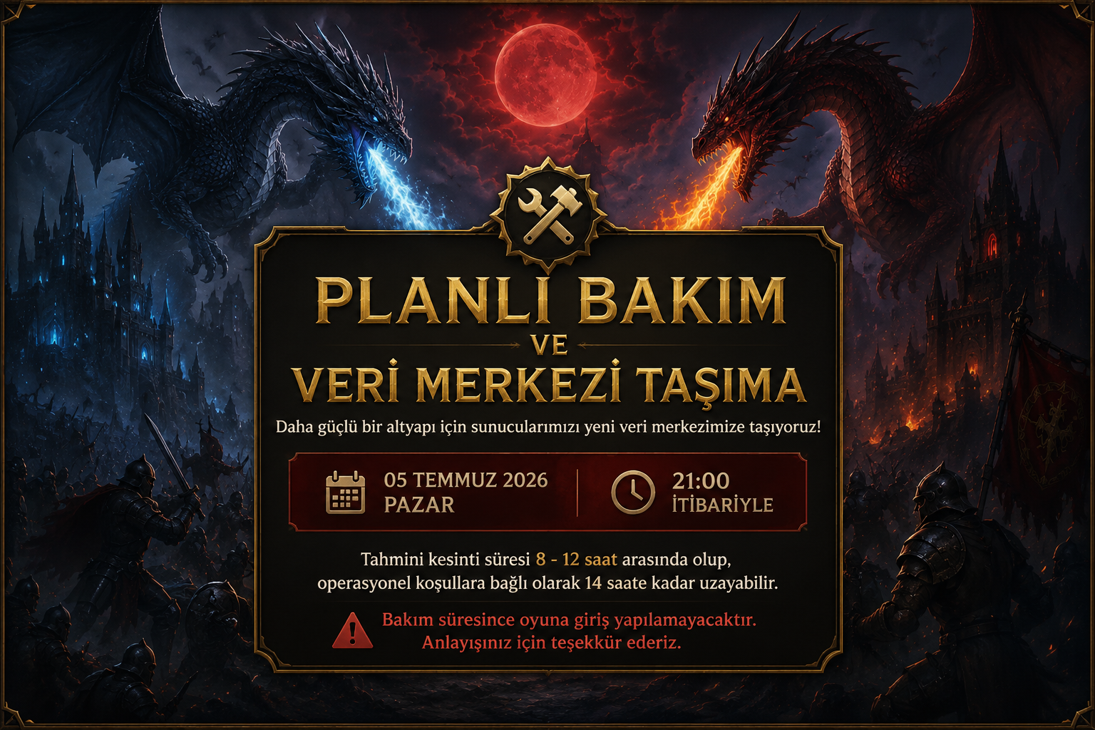 Bakım Duyurusu