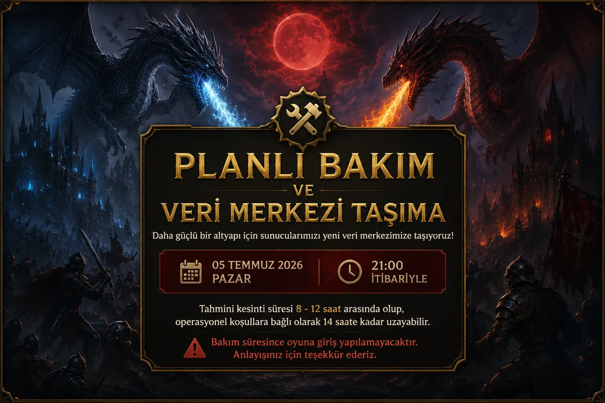 Bakım Duyurusu